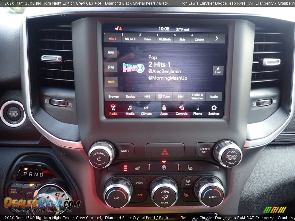 2020 Ram 1500 Big Horn Night Edition Crew Cab 4x4 Diamond Black Crystal Pearl / Black Photo #16