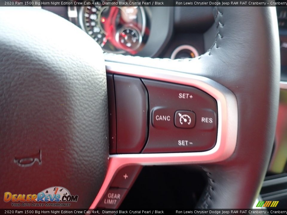 2020 Ram 1500 Big Horn Night Edition Crew Cab 4x4 Diamond Black Crystal Pearl / Black Photo #19