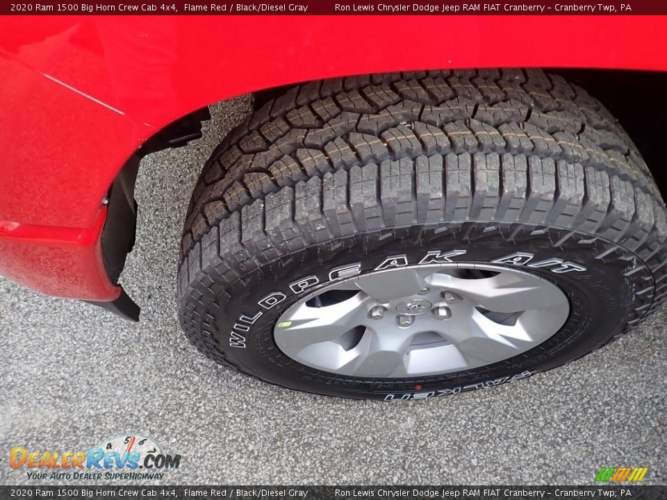 2020 Ram 1500 Big Horn Crew Cab 4x4 Flame Red / Black/Diesel Gray Photo #3