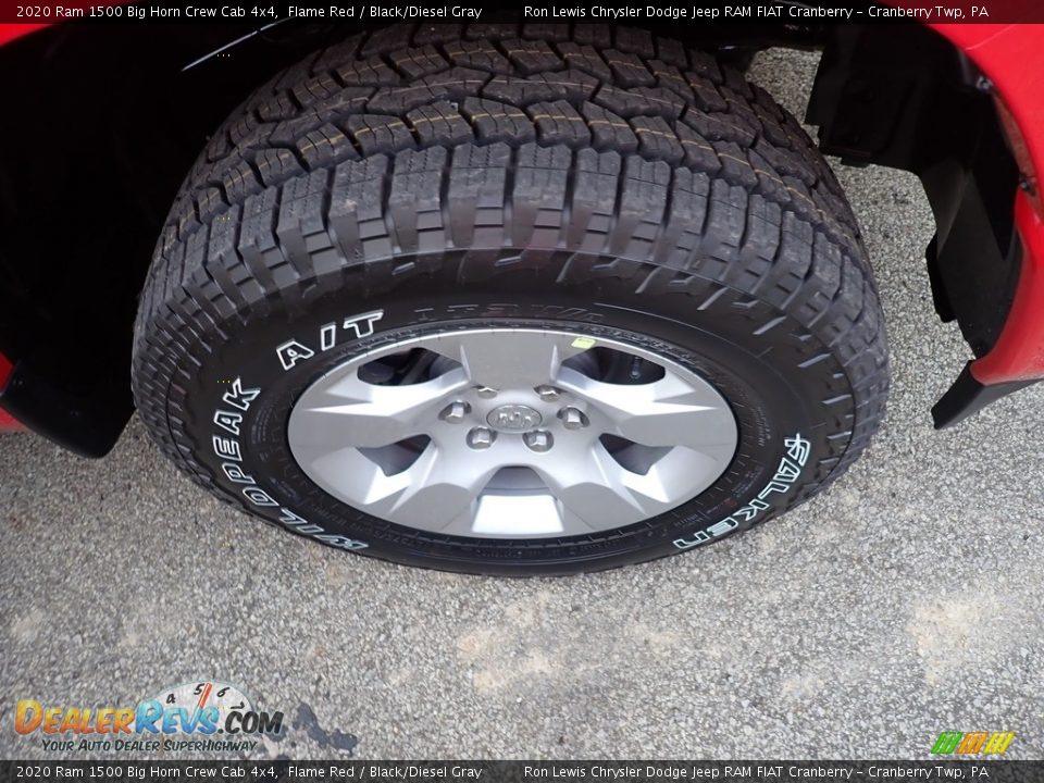 2020 Ram 1500 Big Horn Crew Cab 4x4 Flame Red / Black/Diesel Gray Photo #7