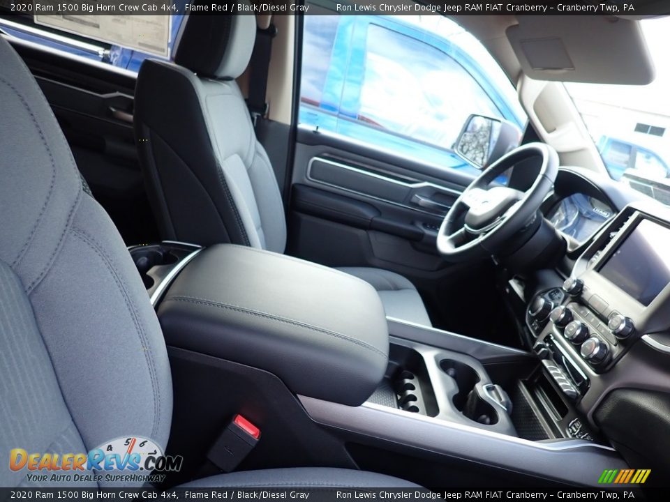 2020 Ram 1500 Big Horn Crew Cab 4x4 Flame Red / Black/Diesel Gray Photo #8
