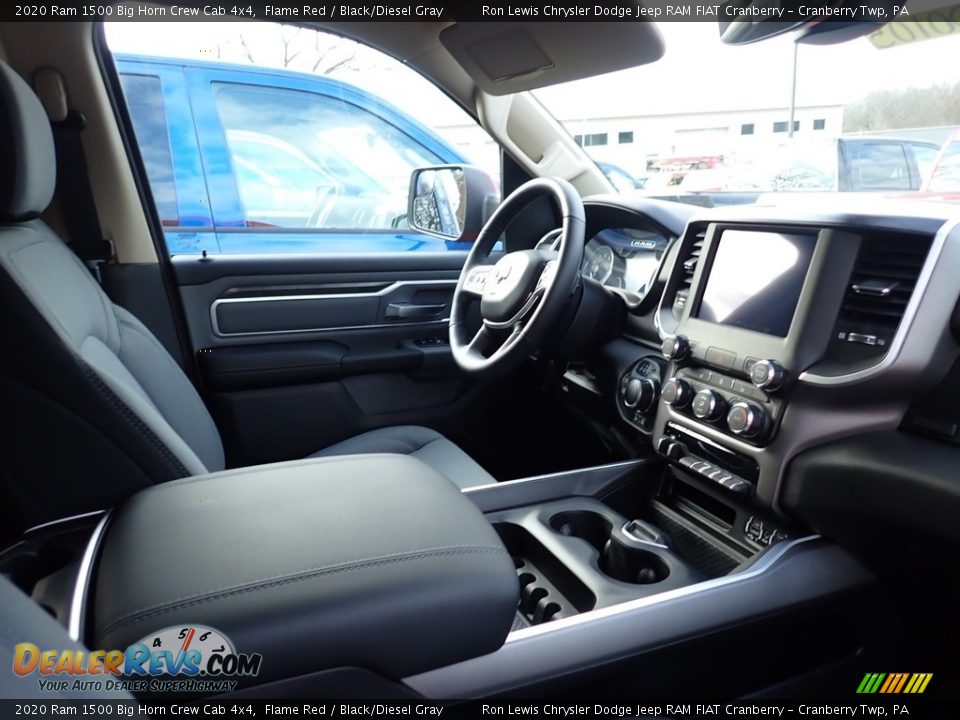 2020 Ram 1500 Big Horn Crew Cab 4x4 Flame Red / Black/Diesel Gray Photo #9
