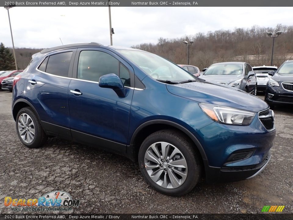 2020 Buick Encore Preferred AWD Deep Azure Metallic / Ebony Photo #3