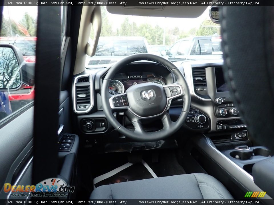 2020 Ram 1500 Big Horn Crew Cab 4x4 Flame Red / Black/Diesel Gray Photo #12