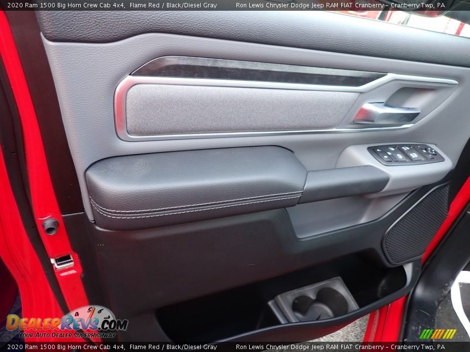 2020 Ram 1500 Big Horn Crew Cab 4x4 Flame Red / Black/Diesel Gray Photo #13