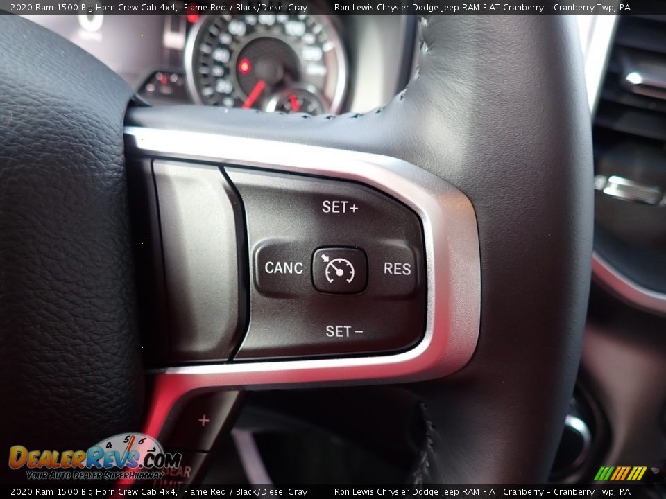 2020 Ram 1500 Big Horn Crew Cab 4x4 Flame Red / Black/Diesel Gray Photo #19