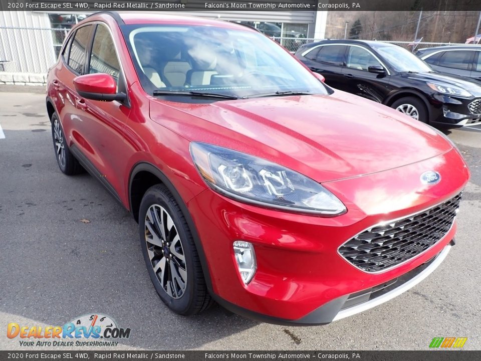 2020 Ford Escape SEL 4WD Rapid Red Metallic / Sandstone Photo #3