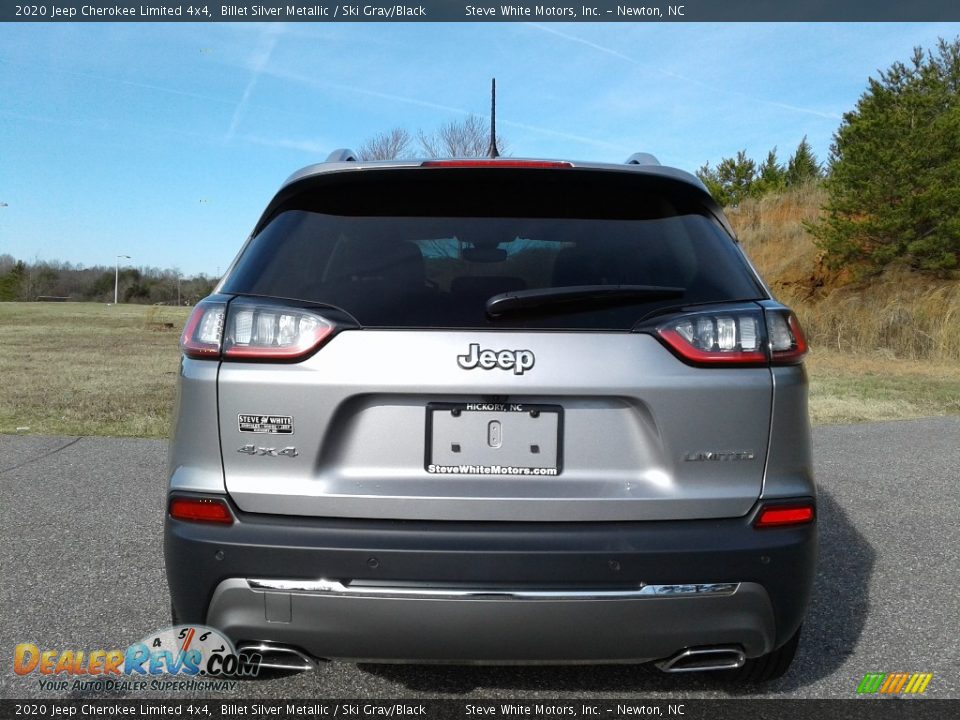 2020 Jeep Cherokee Limited 4x4 Billet Silver Metallic / Ski Gray/Black Photo #7