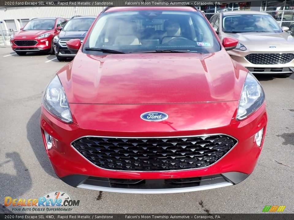 2020 Ford Escape SEL 4WD Rapid Red Metallic / Sandstone Photo #4