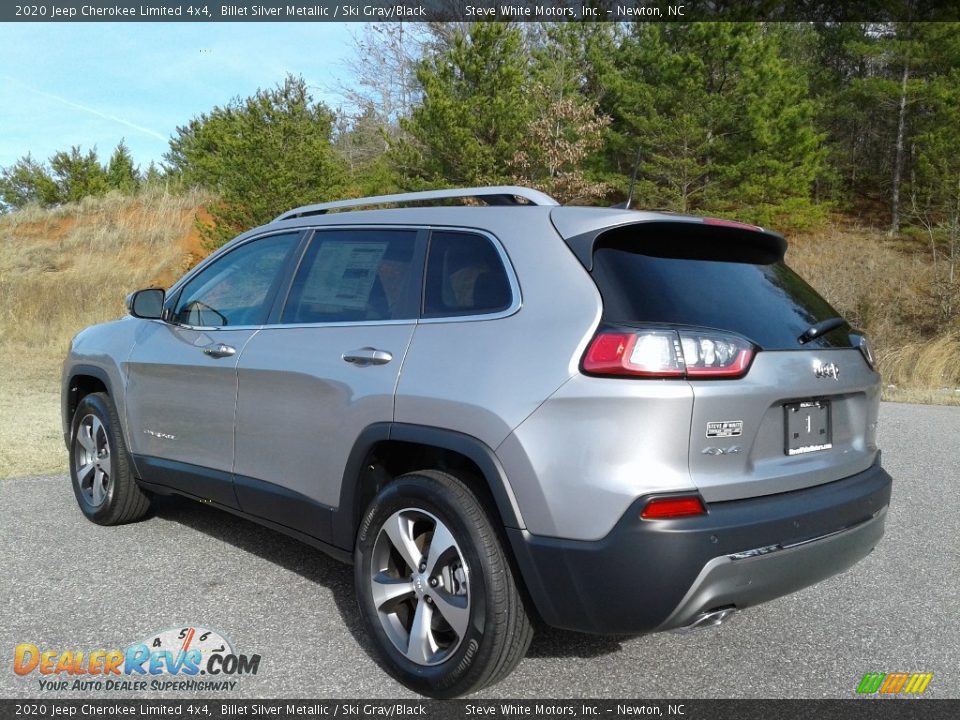 2020 Jeep Cherokee Limited 4x4 Billet Silver Metallic / Ski Gray/Black Photo #8