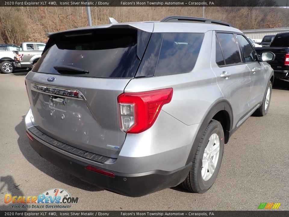 2020 Ford Explorer XLT 4WD Iconic Silver Metallic / Ebony Photo #2