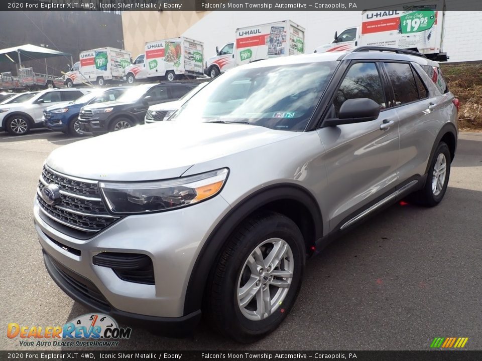 2020 Ford Explorer XLT 4WD Iconic Silver Metallic / Ebony Photo #5