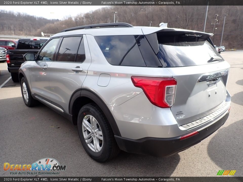 2020 Ford Explorer XLT 4WD Iconic Silver Metallic / Ebony Photo #6