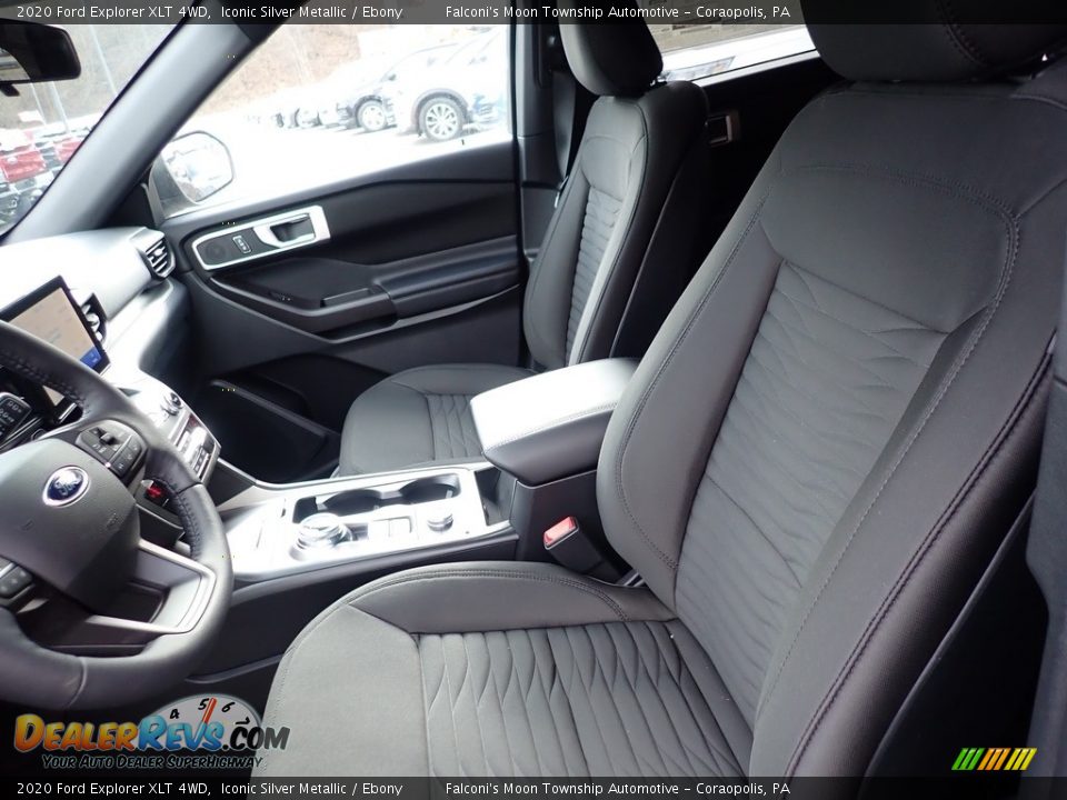 2020 Ford Explorer XLT 4WD Iconic Silver Metallic / Ebony Photo #11