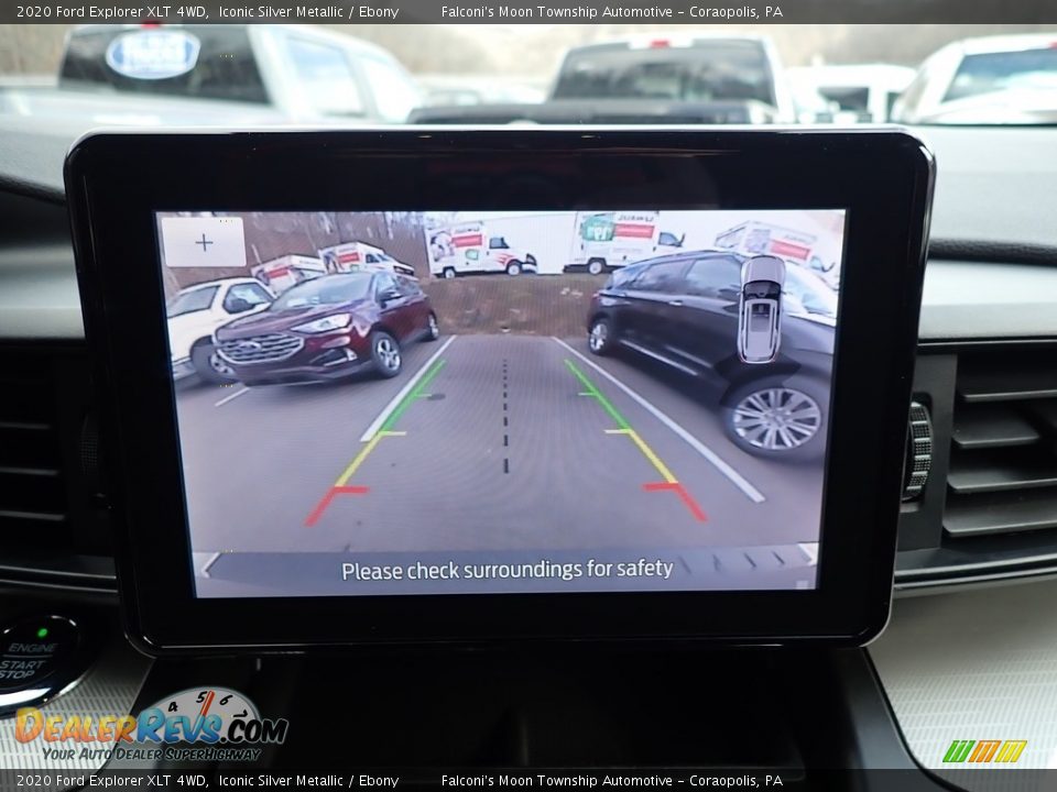 2020 Ford Explorer XLT 4WD Iconic Silver Metallic / Ebony Photo #14