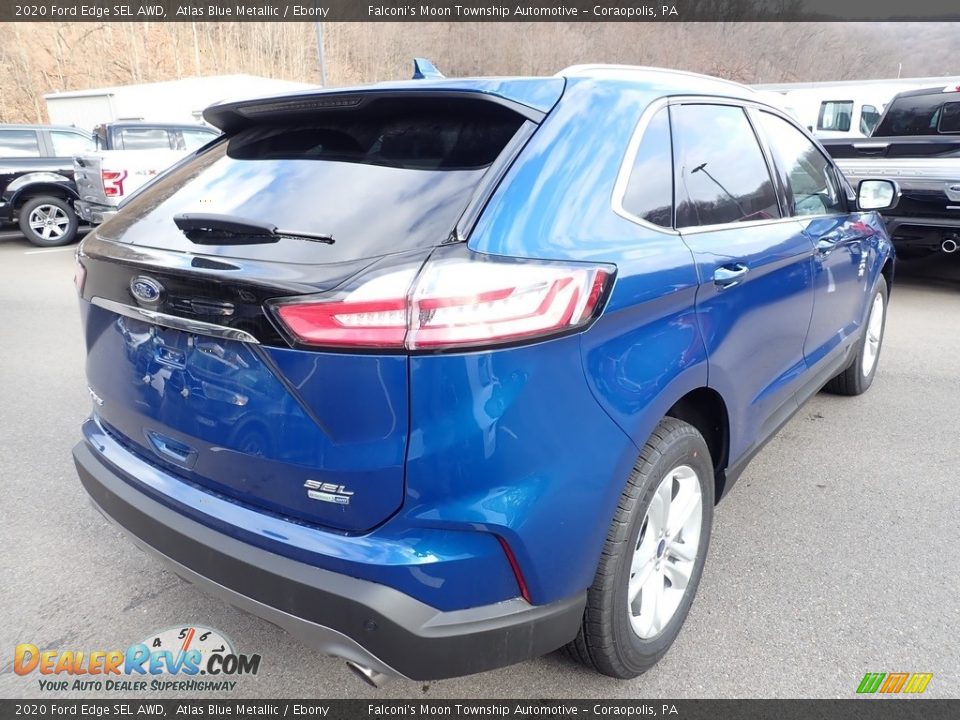 2020 Ford Edge SEL AWD Atlas Blue Metallic / Ebony Photo #2