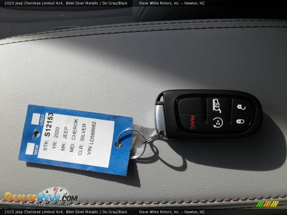 2020 Jeep Cherokee Limited 4x4 Billet Silver Metallic / Ski Gray/Black Photo #35