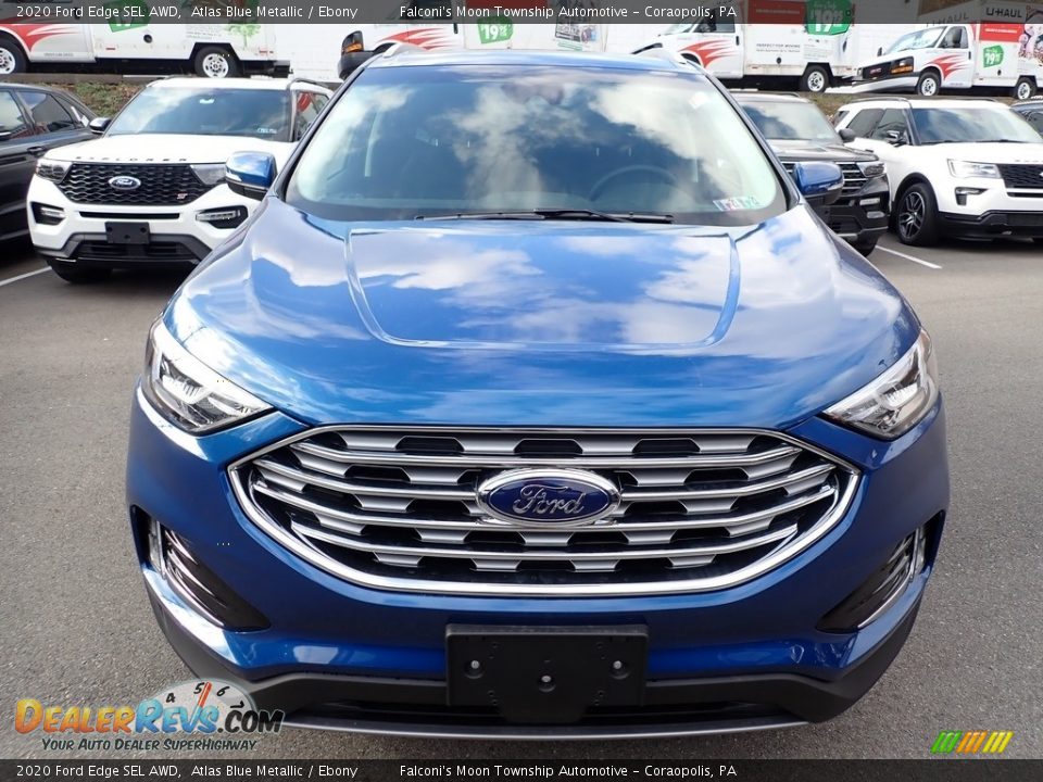 2020 Ford Edge SEL AWD Atlas Blue Metallic / Ebony Photo #4