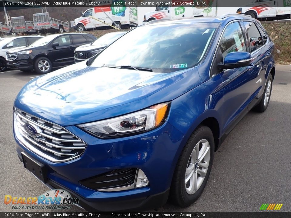 2020 Ford Edge SEL AWD Atlas Blue Metallic / Ebony Photo #5