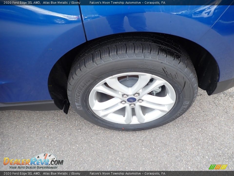 2020 Ford Edge SEL AWD Atlas Blue Metallic / Ebony Photo #7