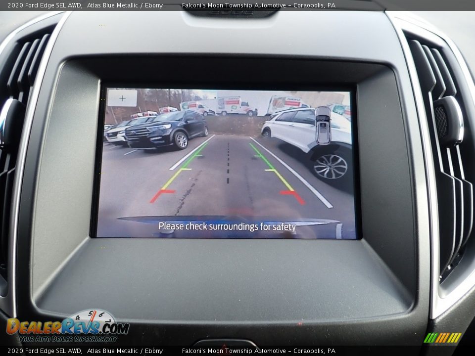 2020 Ford Edge SEL AWD Atlas Blue Metallic / Ebony Photo #14