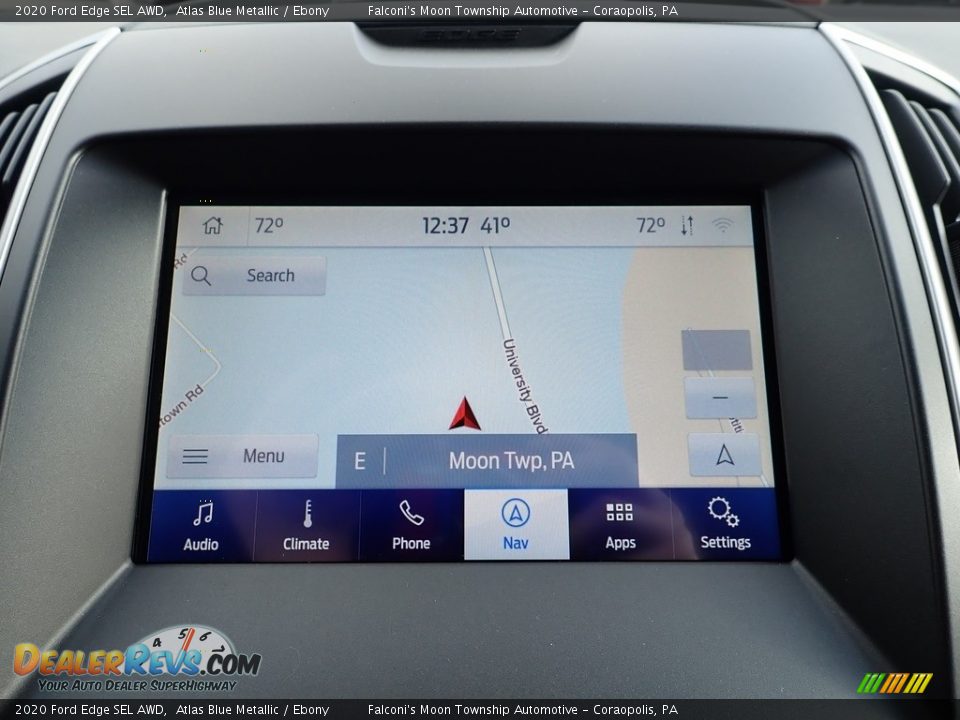 2020 Ford Edge SEL AWD Atlas Blue Metallic / Ebony Photo #15