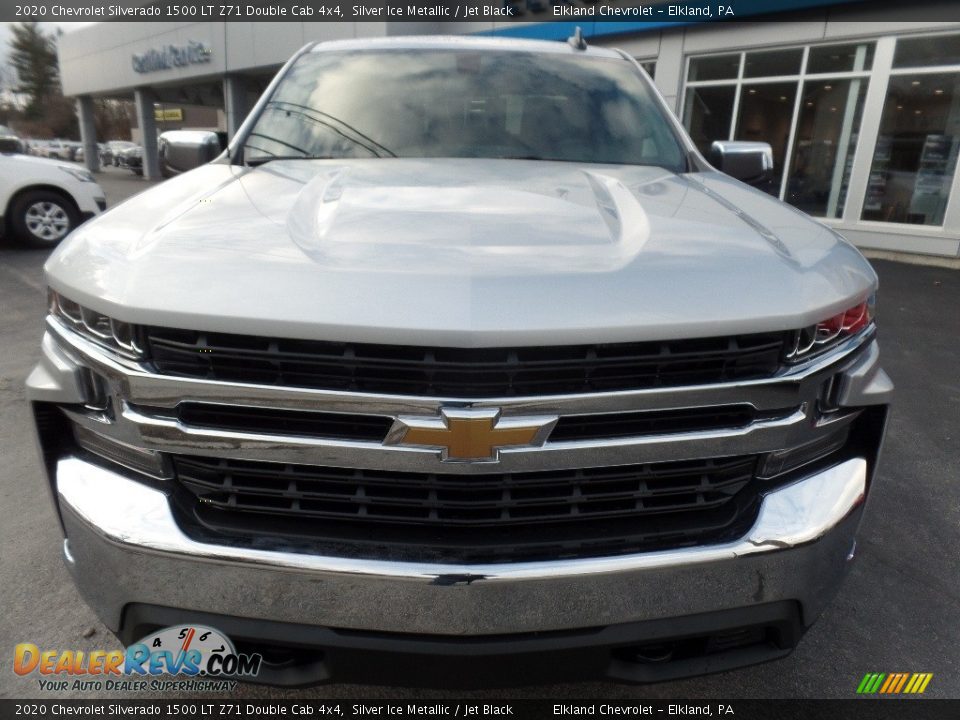 2020 Chevrolet Silverado 1500 LT Z71 Double Cab 4x4 Silver Ice Metallic / Jet Black Photo #2