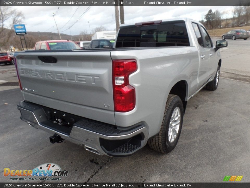 2020 Chevrolet Silverado 1500 LT Z71 Double Cab 4x4 Silver Ice Metallic / Jet Black Photo #7