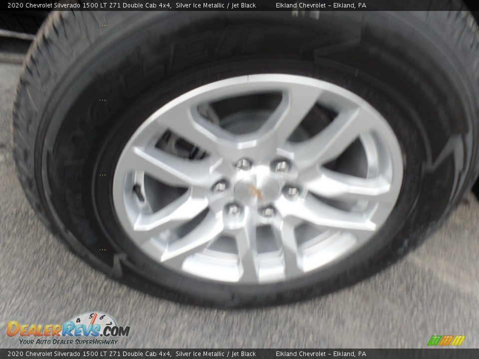 2020 Chevrolet Silverado 1500 LT Z71 Double Cab 4x4 Silver Ice Metallic / Jet Black Photo #9