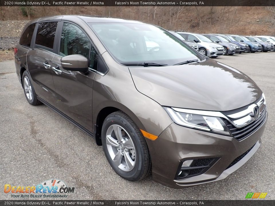 2020 Honda Odyssey EX-L Pacific Pewter Metallic / Mocha Photo #5