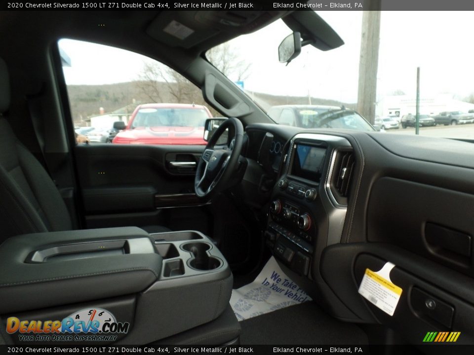 2020 Chevrolet Silverado 1500 LT Z71 Double Cab 4x4 Silver Ice Metallic / Jet Black Photo #14