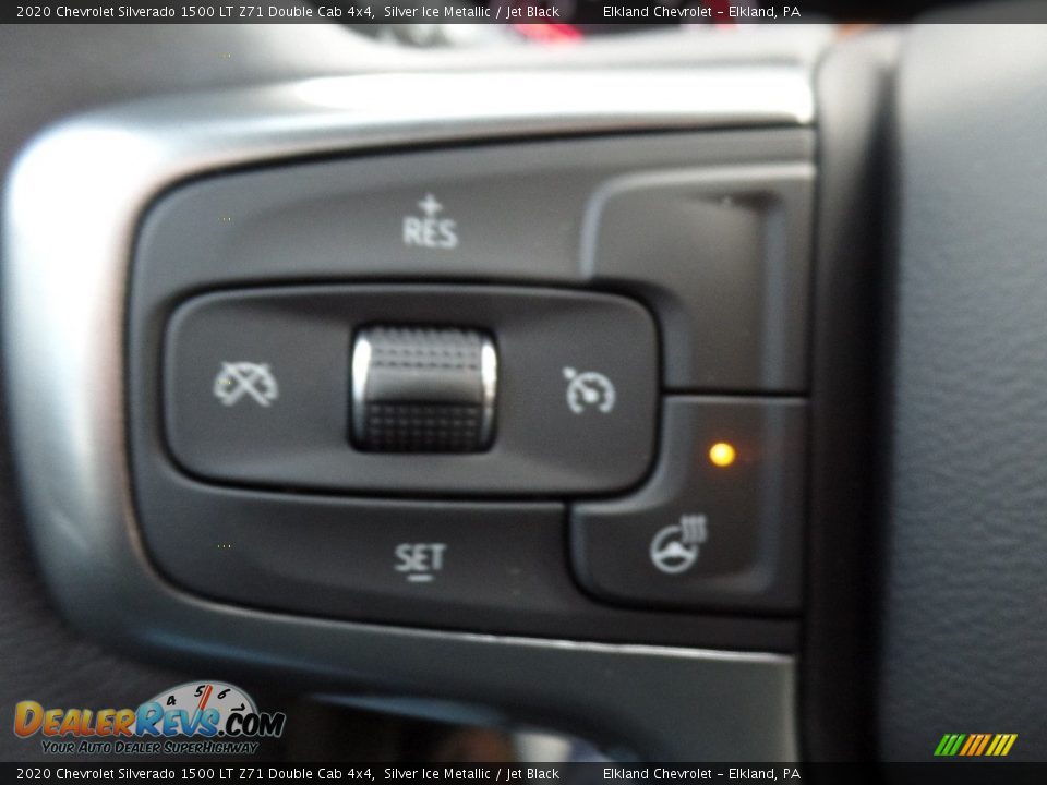 2020 Chevrolet Silverado 1500 LT Z71 Double Cab 4x4 Silver Ice Metallic / Jet Black Photo #24