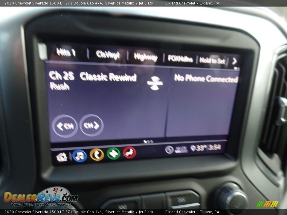 2020 Chevrolet Silverado 1500 LT Z71 Double Cab 4x4 Silver Ice Metallic / Jet Black Photo #29