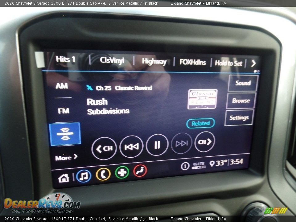 2020 Chevrolet Silverado 1500 LT Z71 Double Cab 4x4 Silver Ice Metallic / Jet Black Photo #30