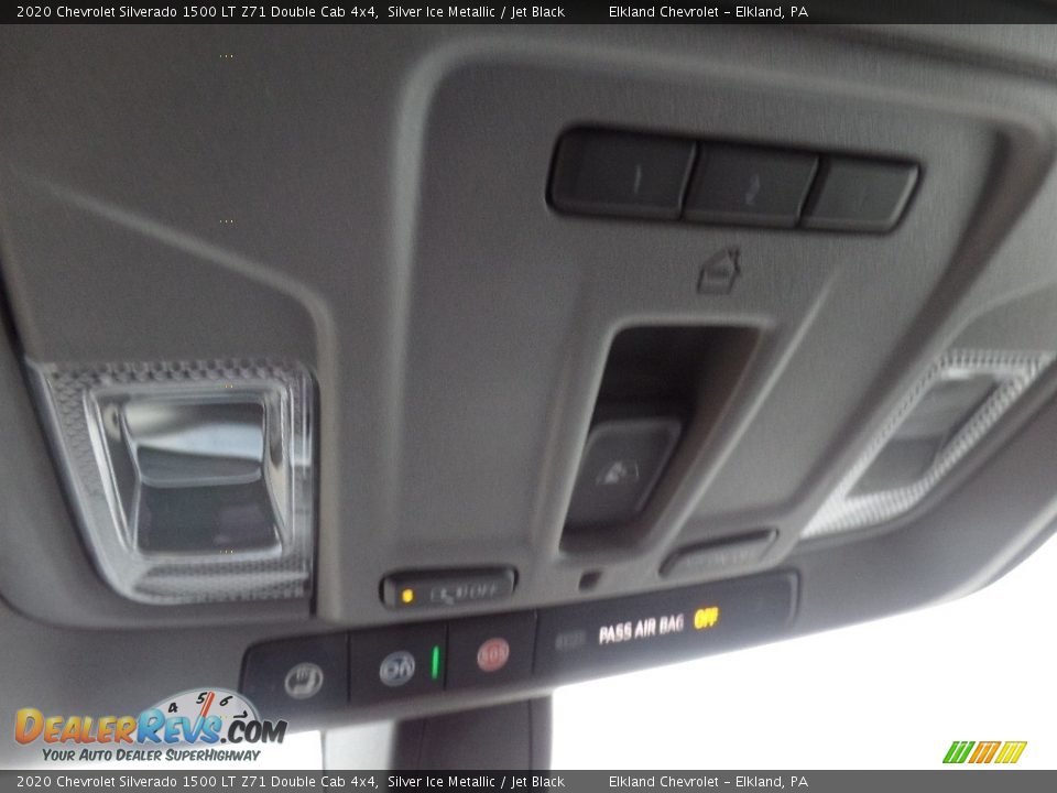 2020 Chevrolet Silverado 1500 LT Z71 Double Cab 4x4 Silver Ice Metallic / Jet Black Photo #35