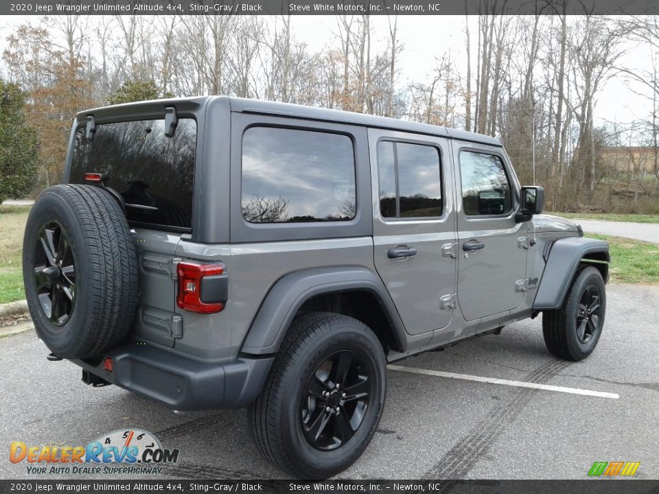 2020 Jeep Wrangler Unlimited Altitude 4x4 Sting-Gray / Black Photo #6