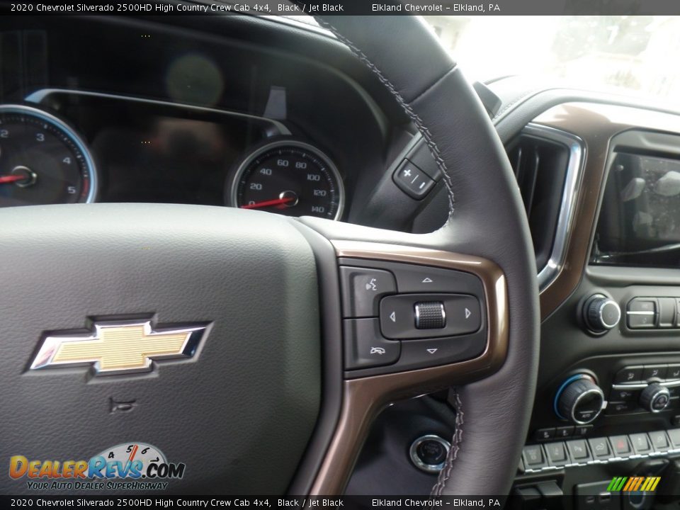 2020 Chevrolet Silverado 2500HD High Country Crew Cab 4x4 Black / Jet Black Photo #21