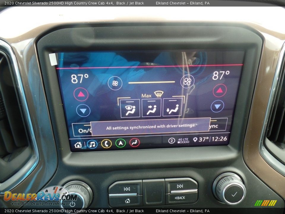 2020 Chevrolet Silverado 2500HD High Country Crew Cab 4x4 Black / Jet Black Photo #29
