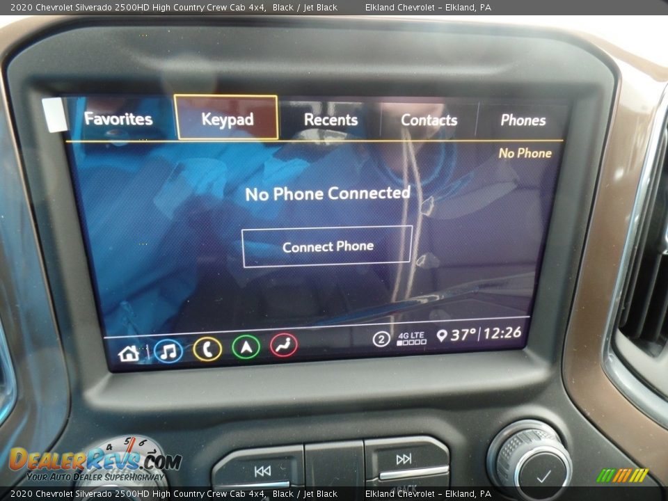 2020 Chevrolet Silverado 2500HD High Country Crew Cab 4x4 Black / Jet Black Photo #30
