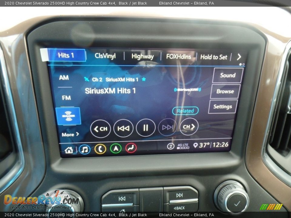 2020 Chevrolet Silverado 2500HD High Country Crew Cab 4x4 Black / Jet Black Photo #31