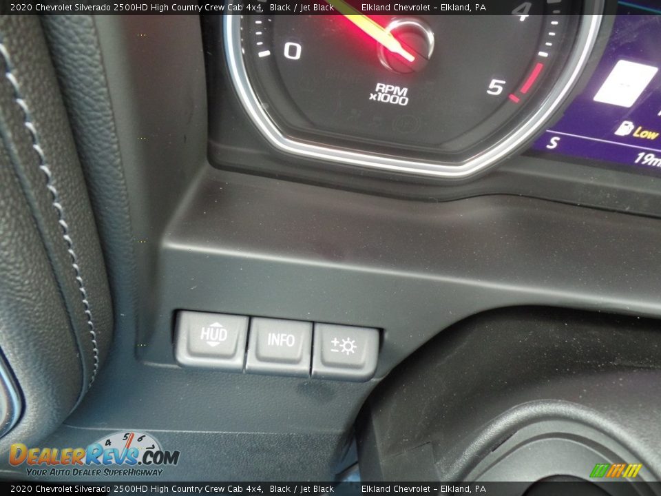 2020 Chevrolet Silverado 2500HD High Country Crew Cab 4x4 Black / Jet Black Photo #35