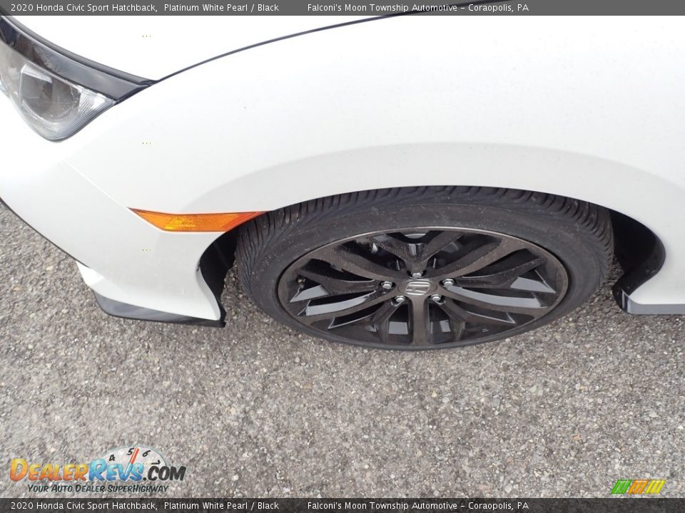 2020 Honda Civic Sport Hatchback Platinum White Pearl / Black Photo #8