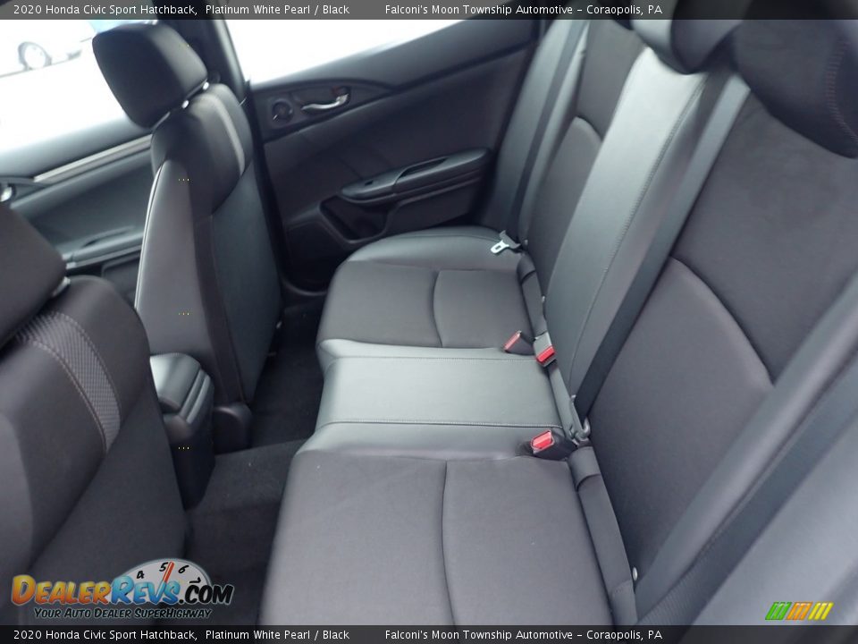 2020 Honda Civic Sport Hatchback Platinum White Pearl / Black Photo #10