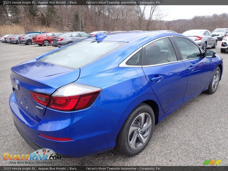 2020 Honda Insight EX Aegean Blue Metallic / Black Photo #3