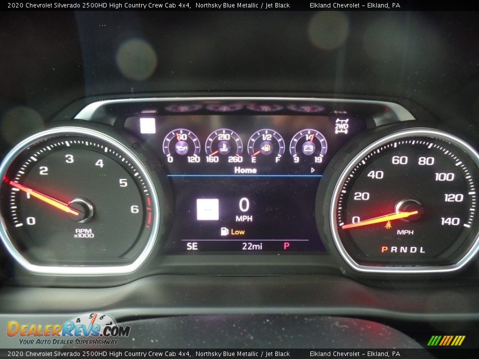 2020 Chevrolet Silverado 2500HD High Country Crew Cab 4x4 Northsky Blue Metallic / Jet Black Photo #26