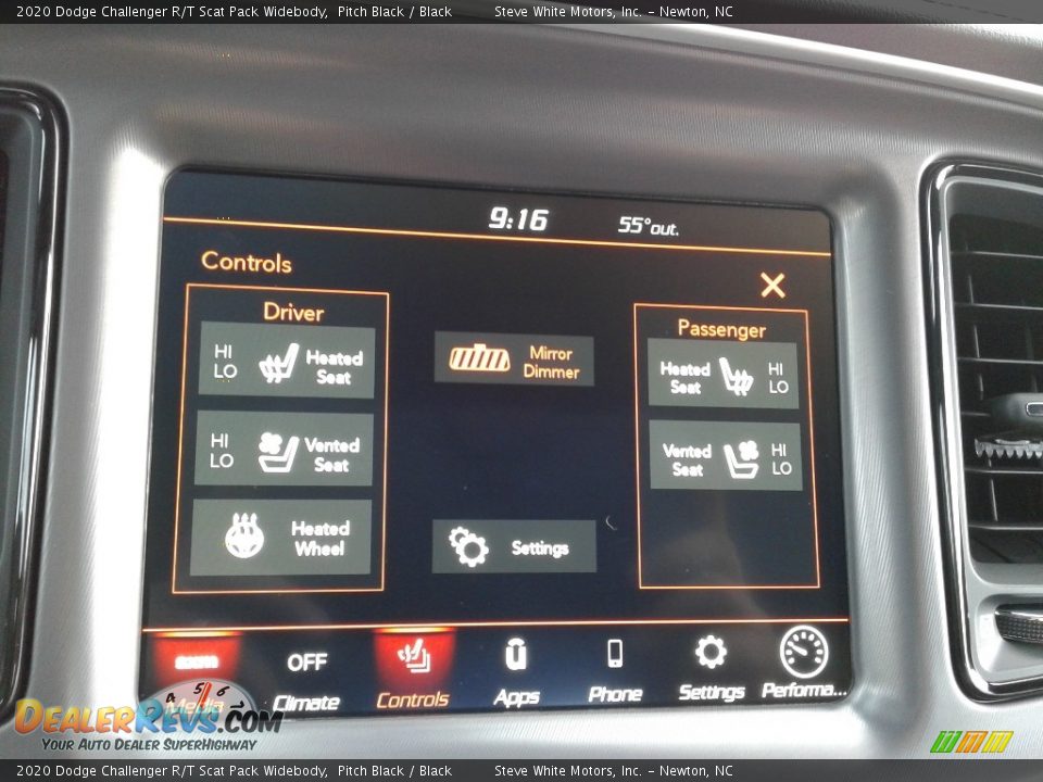 2020 Dodge Challenger R/T Scat Pack Widebody Pitch Black / Black Photo #22