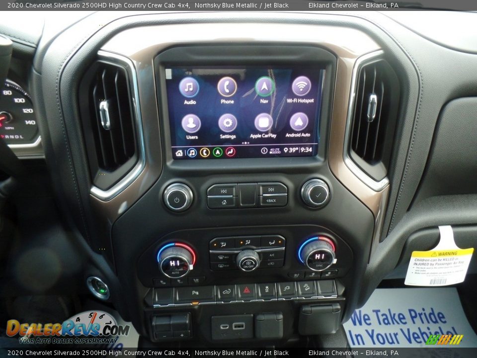 2020 Chevrolet Silverado 2500HD High Country Crew Cab 4x4 Northsky Blue Metallic / Jet Black Photo #27