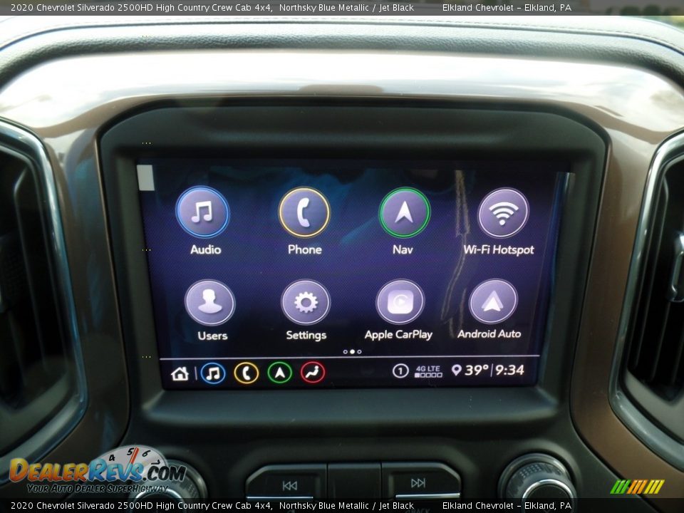 2020 Chevrolet Silverado 2500HD High Country Crew Cab 4x4 Northsky Blue Metallic / Jet Black Photo #28