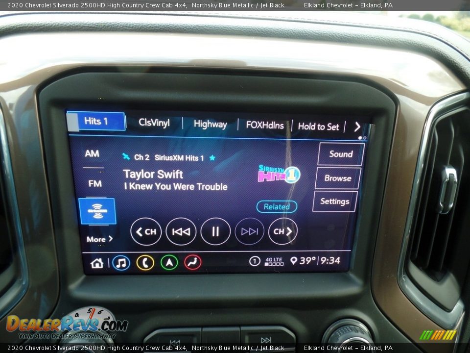 2020 Chevrolet Silverado 2500HD High Country Crew Cab 4x4 Northsky Blue Metallic / Jet Black Photo #29