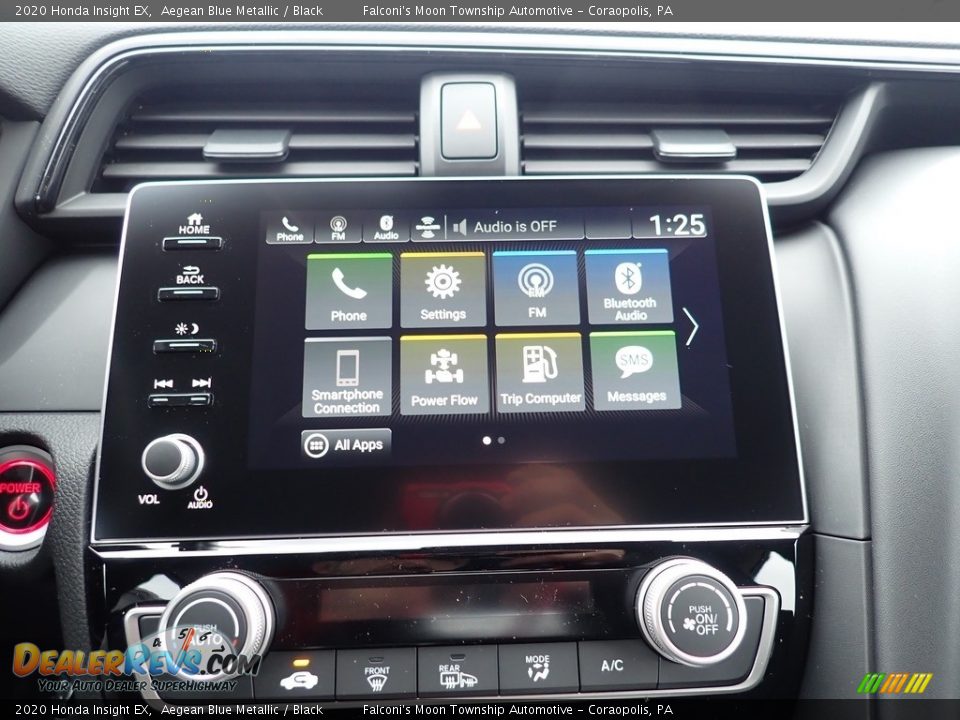 2020 Honda Insight EX Aegean Blue Metallic / Black Photo #12